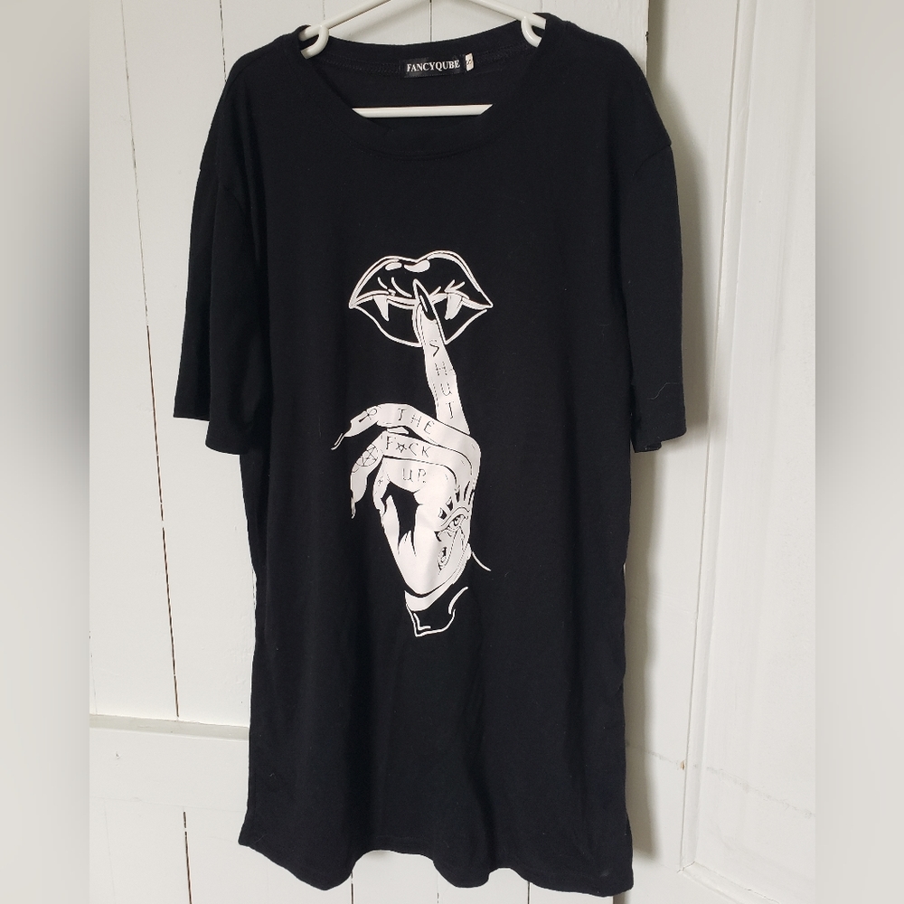 ⚘2 for $16 Gothic Graphic Tee "Shut The F*ck Up"